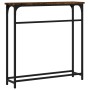Konsolentisch aus geräuchertem Eichenholzwerkstoff, 75 x 19,5 x 75 cm von , Seitentische - Ref: Foro24-834137, Preis: 33,19 €...
