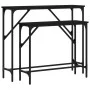 Console tables 2 units black engineered wood by , Side tables - Ref: Foro24-834140, Price: 54,75 €, Discount: %