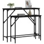 Console tables 2 units black engineered wood by , Side tables - Ref: Foro24-834140, Price: 54,75 €, Discount: %