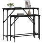 Mesas consolas 2 unidades madera de ingeniería negra de , Mesas auxiliares - Ref: Foro24-834140, Precio: 55,45 €, Descuento: %