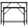 Konsolentische, 2 Einheiten, schwarzes Holzwerkstoff von , Seitentische - Ref: Foro24-834140, Preis: 54,70 €, Rabatt: %