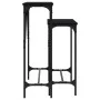 Console tables 2 units black engineered wood by , Side tables - Ref: Foro24-834140, Price: 54,75 €, Discount: %