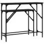 Console tables 2 units black engineered wood by , Side tables - Ref: Foro24-834140, Price: 54,75 €, Discount: %