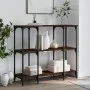 Oak brown engineered wood console table 102x35x90 cm by , Side tables - Ref: Foro24-834149, Price: 64,35 €, Discount: %