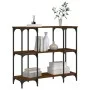 Oak brown engineered wood console table 102x35x90 cm by , Side tables - Ref: Foro24-834149, Price: 64,35 €, Discount: %