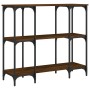 Konsolentisch aus eichenbraunem Holzwerkstoff, 102 x 35 x 90 cm von , Seitentische - Ref: Foro24-834149, Preis: 65,17 €, Raba...