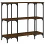 Oak brown engineered wood console table 102x35x90 cm by , Side tables - Ref: Foro24-834149, Price: 64,35 €, Discount: %