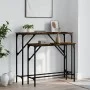 Console tables 2 units smoked oak engineered wood by , Side tables - Ref: Foro24-834142, Price: 52,99 €, Discount: %