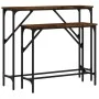 Console tables 2 units smoked oak engineered wood by , Side tables - Ref: Foro24-834142, Price: 52,99 €, Discount: %
