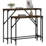 Console tables 2 units smoked oak engineered wood by , Side tables - Ref: Foro24-834142, Price: 52,99 €, Discount: %