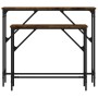 Konsolentische 2 Einheiten, Holzwerkstoff aus geräucherter Eiche von , Seitentische - Ref: Foro24-834142, Preis: 53,68 €, Rab...