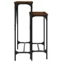 Console tables 2 units smoked oak engineered wood by , Side tables - Ref: Foro24-834142, Price: 52,99 €, Discount: %