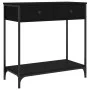 Mesa consola madera de ingeniería negro 75x34,5x75 cm de , Mesas auxiliares - Ref: Foro24-834175, Precio: 61,47 €, Descuento: %
