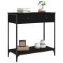 Black engineered wood console table 75x34.5x75 cm by , Side tables - Ref: Foro24-834175, Price: 61,47 €, Discount: %