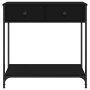 Black engineered wood console table 75x34.5x75 cm by , Side tables - Ref: Foro24-834175, Price: 61,47 €, Discount: %