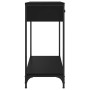 Black engineered wood console table 75x34.5x75 cm by , Side tables - Ref: Foro24-834175, Price: 61,47 €, Discount: %