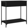 Black engineered wood console table 75x34.5x75 cm by , Side tables - Ref: Foro24-834175, Price: 61,47 €, Discount: %
