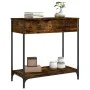 Mesa consola madera de ingeniería roble ahumado 75x34,5x75 cm de , Mesas auxiliares - Ref: Foro24-834177, Precio: 54,35 €, De...