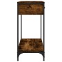 Smoked oak engineered wood console table 75x34.5x75 cm by , Side tables - Ref: Foro24-834177, Price: 55,44 €, Discount: %