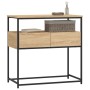 Mesa consola madera de ingeniería roble Sonoma 75x40x75 cm de , Mesas auxiliares - Ref: Foro24-834156, Precio: 70,49 €, Descu...