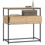Mesa consola madera de ingeniería roble Sonoma 75x40x75 cm de , Mesas auxiliares - Ref: Foro24-834156, Precio: 70,49 €, Descu...