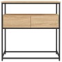 Mesa consola madera de ingeniería roble Sonoma 75x40x75 cm de , Mesas auxiliares - Ref: Foro24-834156, Precio: 70,49 €, Descu...