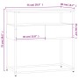 Mesa consola madera de ingeniería roble Sonoma 75x40x75 cm de , Mesas auxiliares - Ref: Foro24-834156, Precio: 70,49 €, Descu...
