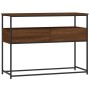 Oak brown engineered wood console table 100x40x75 cm by , Side tables - Ref: Foro24-834154, Price: 82,99 €, Discount: %