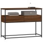Oak brown engineered wood console table 100x40x75 cm by , Side tables - Ref: Foro24-834154, Price: 82,99 €, Discount: %