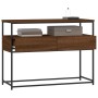 Oak brown engineered wood console table 100x40x75 cm by , Side tables - Ref: Foro24-834154, Price: 82,99 €, Discount: %