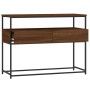 Oak brown engineered wood console table 100x40x75 cm by , Side tables - Ref: Foro24-834154, Price: 82,99 €, Discount: %