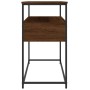 Oak brown engineered wood console table 100x40x75 cm by , Side tables - Ref: Foro24-834154, Price: 82,99 €, Discount: %