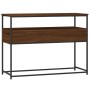 Oak brown engineered wood console table 100x40x75 cm by , Side tables - Ref: Foro24-834154, Price: 82,99 €, Discount: %