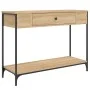 Sonoma oak engineered wood console table 100x34.5x75 cm by , Side tables - Ref: Foro24-834161, Price: 63,33 €, Discount: %