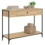 Sonoma oak engineered wood console table 100x34.5x75 cm by , Side tables - Ref: Foro24-834161, Price: 63,33 €, Discount: %