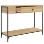 Sonoma oak engineered wood console table 100x34.5x75 cm by , Side tables - Ref: Foro24-834161, Price: 63,33 €, Discount: %