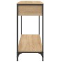 Konsolentisch aus Sonoma-Eichenholzwerkstoff, 100 x 34,5 x 75 cm von , Seitentische - Ref: Foro24-834161, Preis: 66,20 €, Rab...
