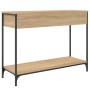 Konsolentisch aus Sonoma-Eichenholzwerkstoff, 100 x 34,5 x 75 cm von , Seitentische - Ref: Foro24-834161, Preis: 66,20 €, Rab...