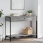 Sonoma gray engineered wood console table 100x34.5x75 cm by , Side tables - Ref: Foro24-834163, Price: 69,79 €, Discount: %