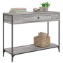 Sonoma gray engineered wood console table 100x34.5x75 cm by , Side tables - Ref: Foro24-834163, Price: 69,79 €, Discount: %