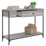 Sonoma grauer Konsolentisch aus Holzwerkstoff, 100 x 34,5 x 75 cm von , Seitentische - Ref: Foro24-834163, Preis: 69,79 €, Ra...