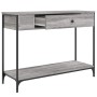 Mesa consola madera de ingeniería gris Sonoma 100x34,5x75 cm