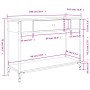 Mesa consola madera de ingeniería gris Sonoma 100x34,5x75 cm