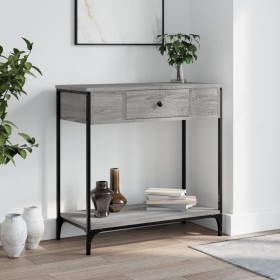 Mesa consola madera de ingeniería gris Sonoma 75x34,5x75 cm de , Mesas auxiliares - Ref: Foro24-834168, Precio: 60,86 €, Desc...