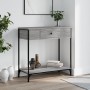Sonoma grauer Konsolentisch aus Holzwerkstoff, 75 x 34,5 x 75 cm von , Seitentische - Ref: Foro24-834168, Preis: 60,86 €, Rab...