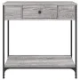 Sonoma gray engineered wood console table 75x34.5x75 cm by , Side tables - Ref: Foro24-834168, Price: 59,83 €, Discount: %