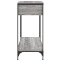 Sonoma gray engineered wood console table 75x34.5x75 cm by , Side tables - Ref: Foro24-834168, Price: 60,86 €, Discount: %