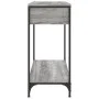 Sonoma gray engineered wood console table 75x34.5x75 cm by , Side tables - Ref: Foro24-834168, Price: 59,83 €, Discount: %