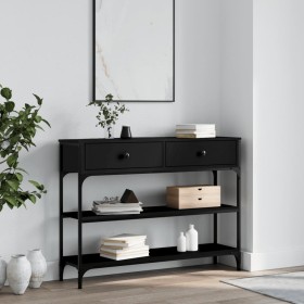 Schwarzer Konsolentisch aus Holzwerkstoff, 100 x 25 x 75 cm von , Seitentische - Ref: Foro24-834180, Preis: 89,43 €, Rabatt: %