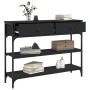 Schwarzer Konsolentisch aus Holzwerkstoff, 100 x 25 x 75 cm von , Seitentische - Ref: Foro24-834180, Preis: 89,43 €, Rabatt: %